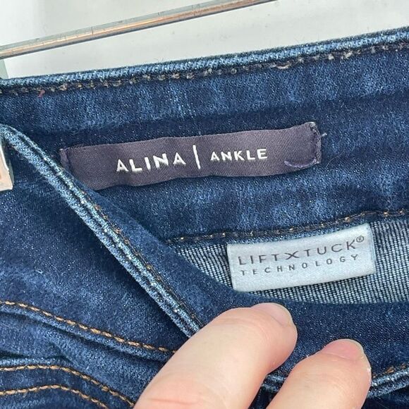 NYDJ Womens Alina Ankle Jeans Skinny Stretch Denim Medium Wash Blue Size 6 - Picture 9 of 14